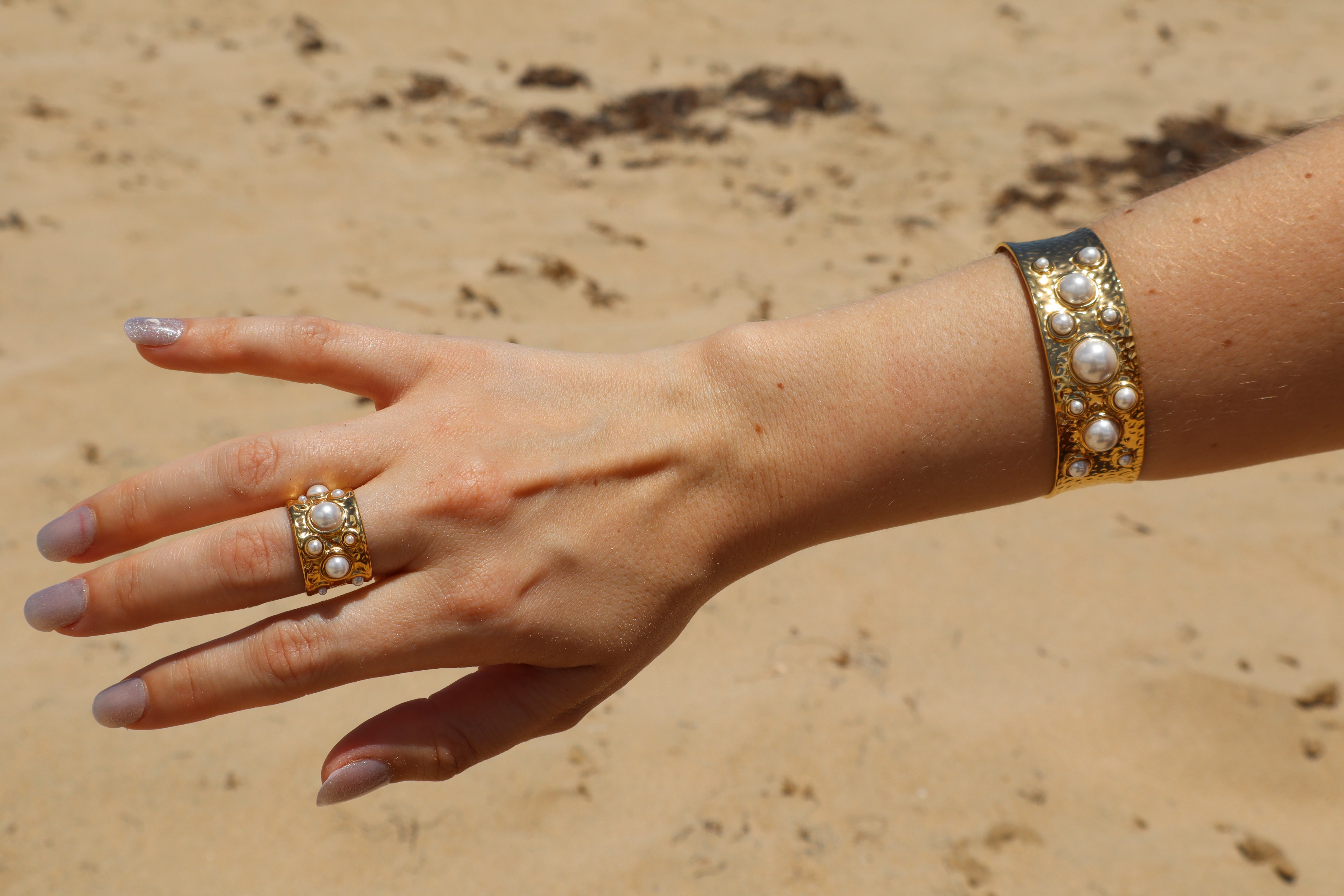 Pearl Cuff & Ring