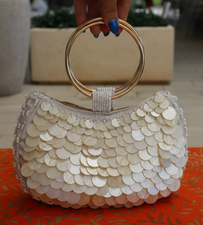 Mermaid bracelet evening bag