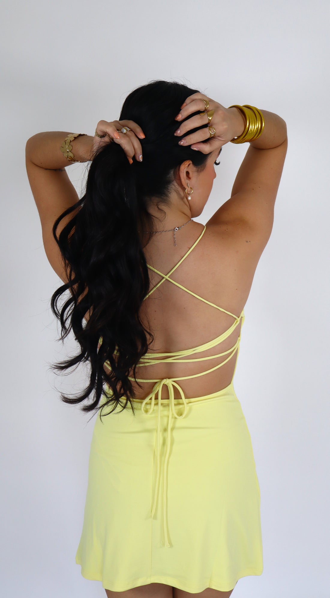 Mini yellow dress