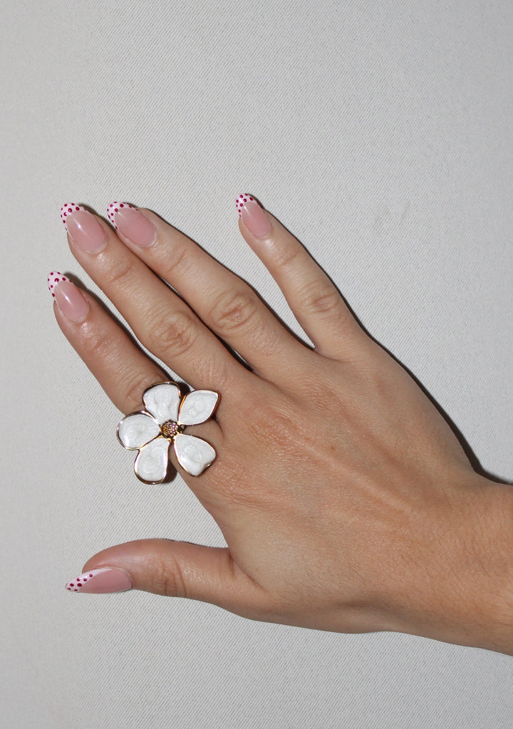 White Blossom Ring