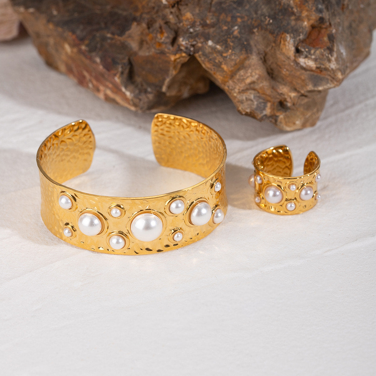 Pearl Cuff & Ring